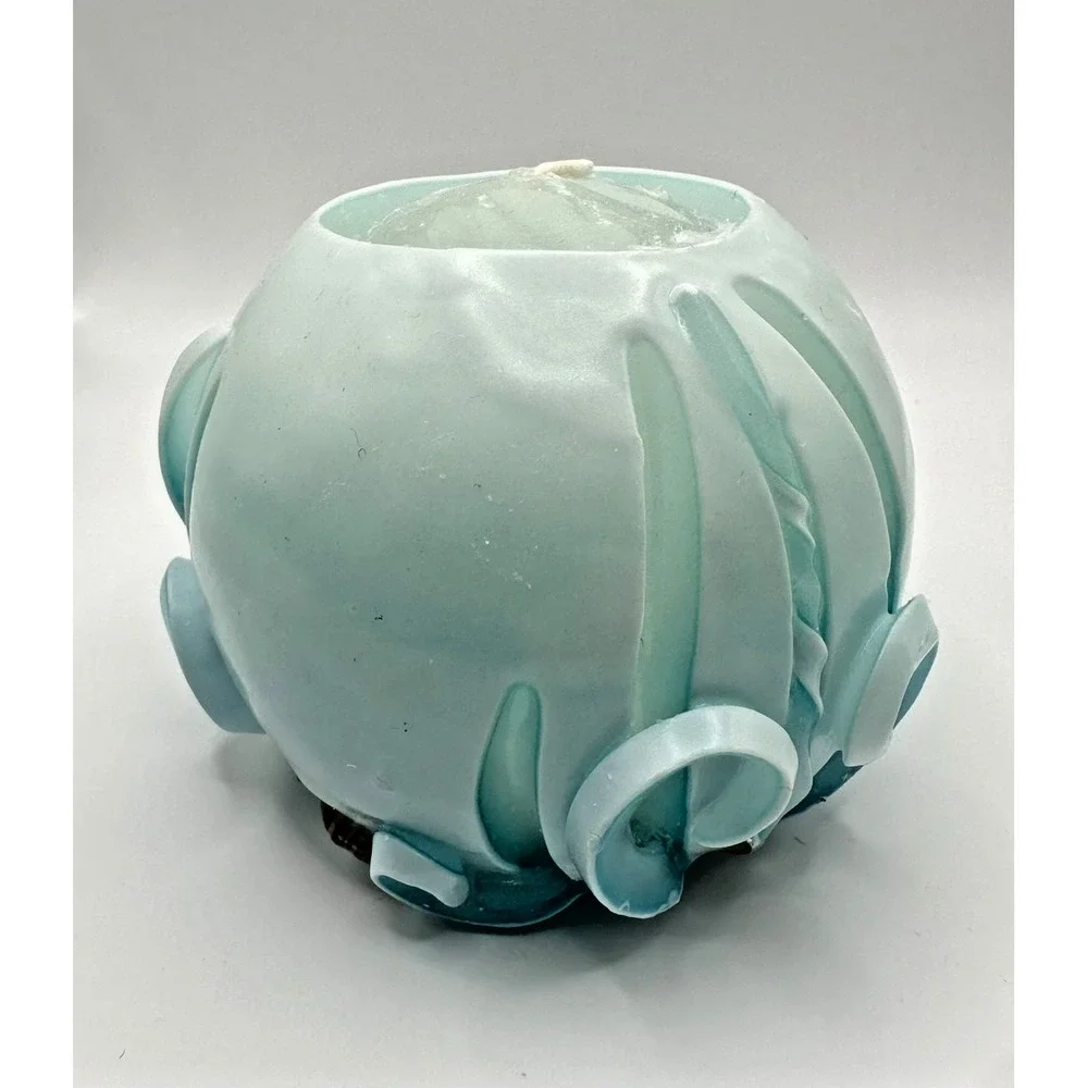 NEW Wax & Beyond Candle Hand Dipped&Carved Glow Refillable Beach Coast Sea Shell